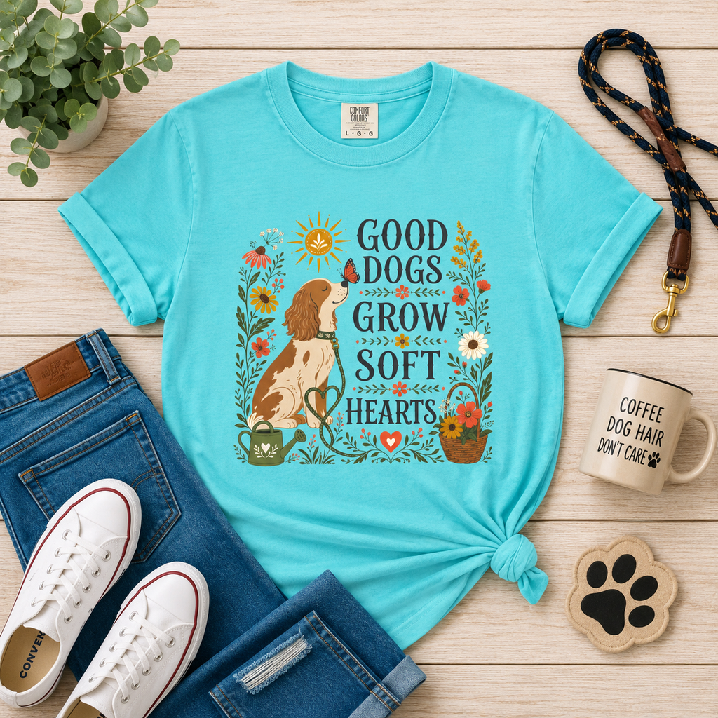 Good Dogs Grow Soft Hearts T-Shirt