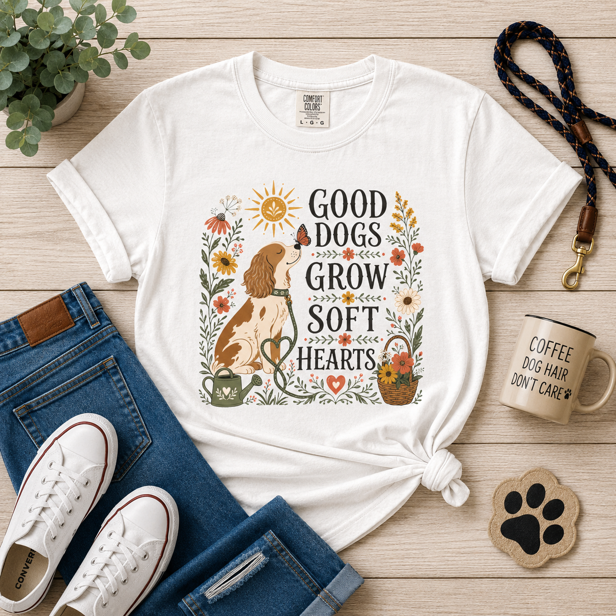 Good Dogs Grow Soft Hearts T-Shirt