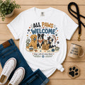 All Paws Welcome | Dog & Cat Lover Graphic Tee