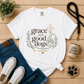 Grace and Good Dogs T-Shirt | Christian Dog Lover Graphic Tee