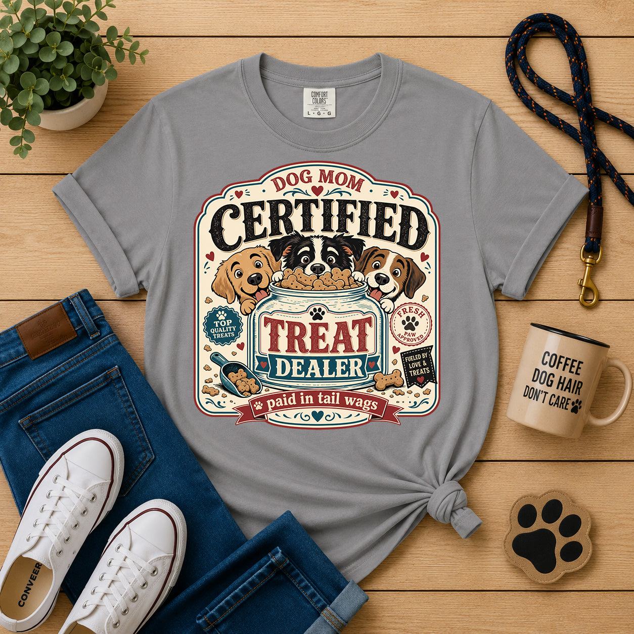 Certified Treat Dealer Dog Mom T-Shirt