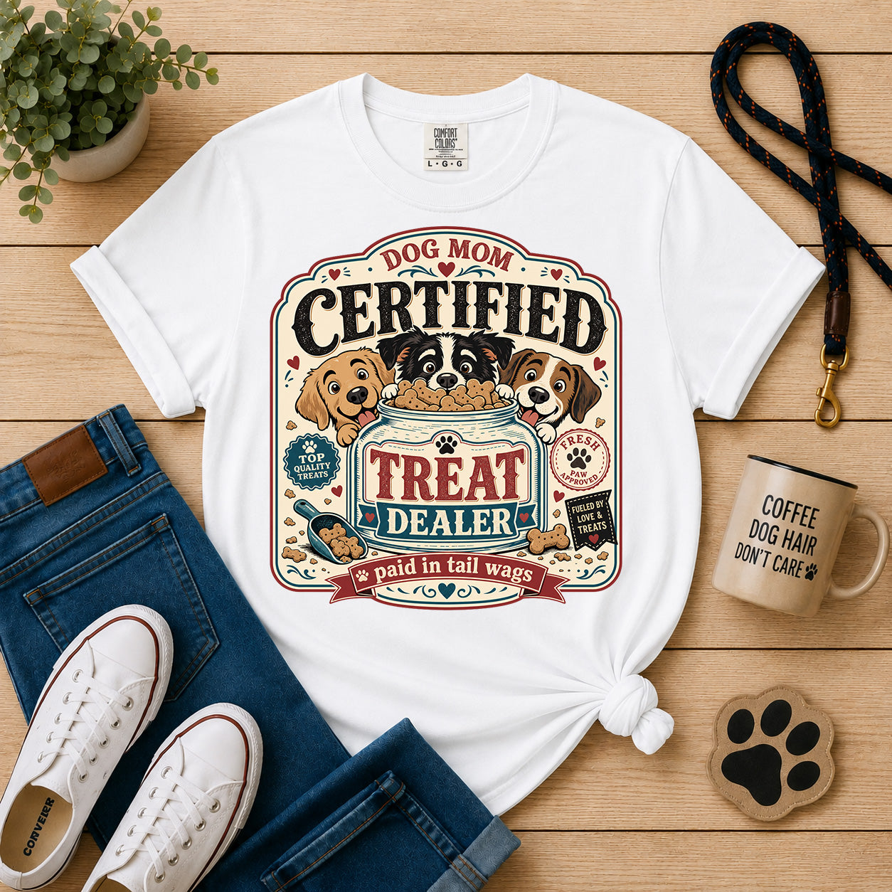 Certified Treat Dealer Dog Mom T-Shirt