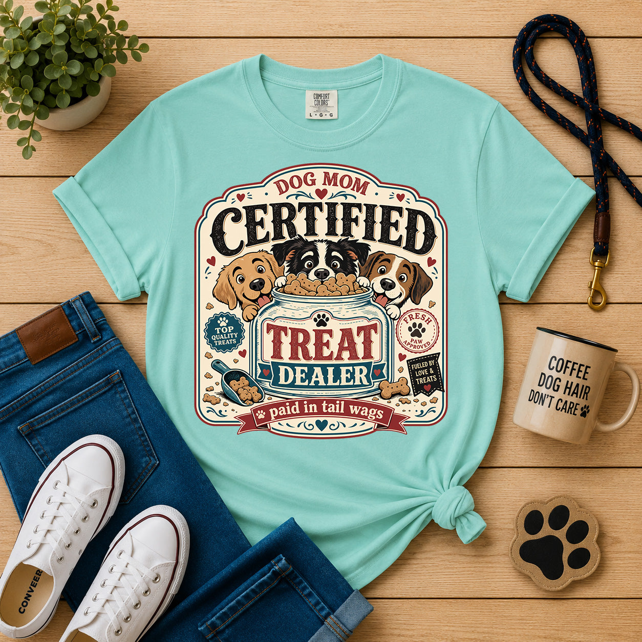 Certified Treat Dealer Dog Mom T-Shirt