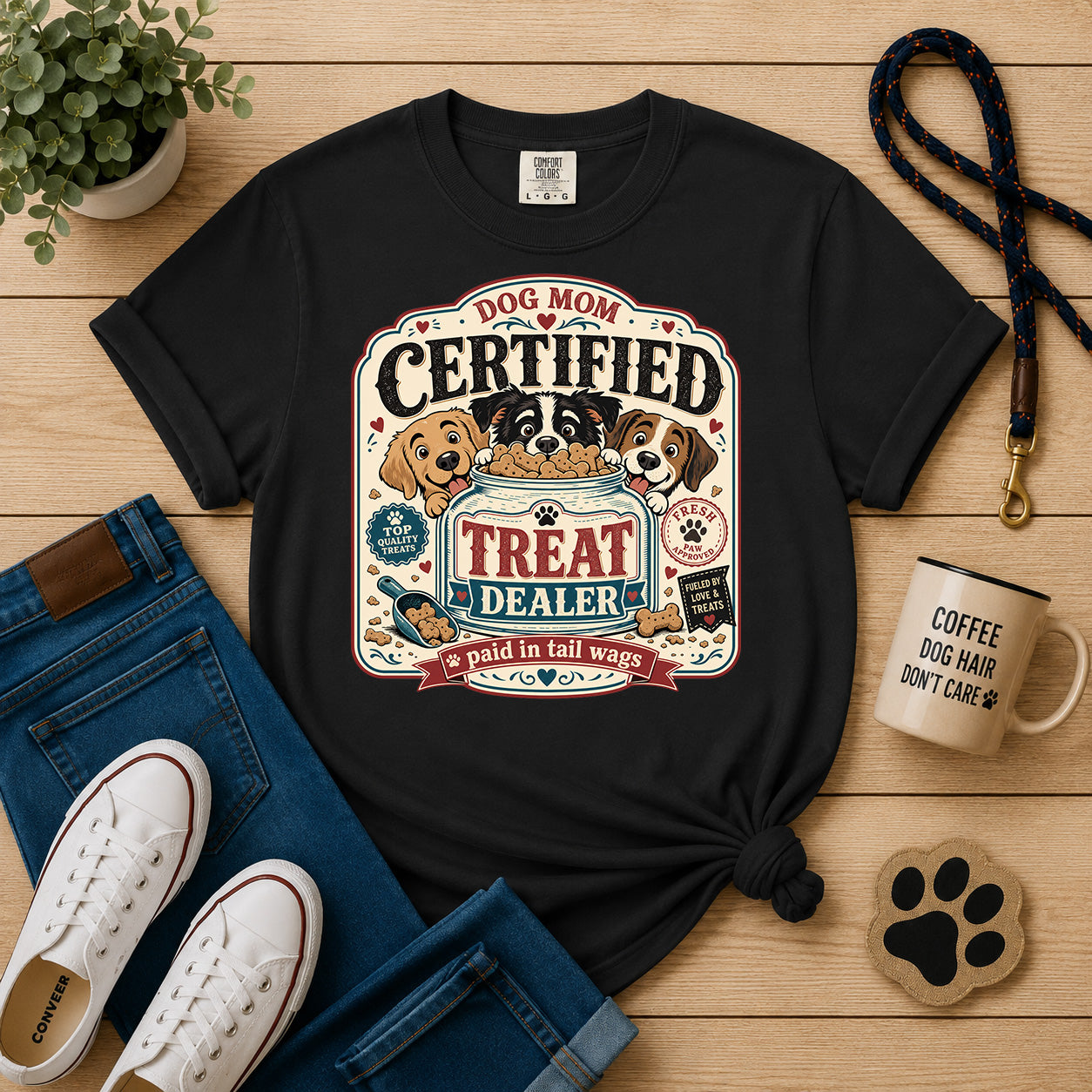 Certified Treat Dealer Dog Mom T-Shirt