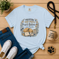Prayers, Paw Prints & Quiet Mornings Dog Mom T-Shirt