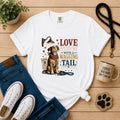 Love Found Me with a Wagging Tail Rescue Dog T-Shirt |
