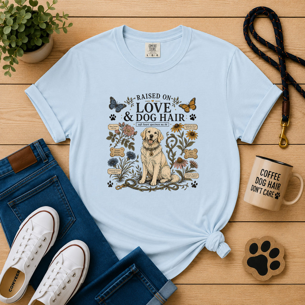 Raised on Love & Dog Hair Dog Mom T-Shirt