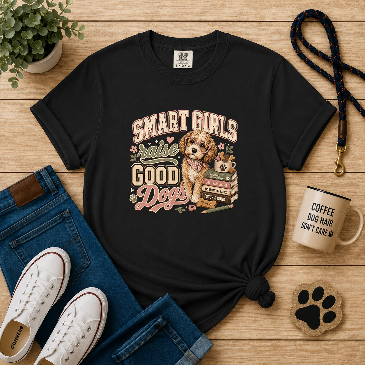 Smart Girls Raise Good Dogs T-Shirt