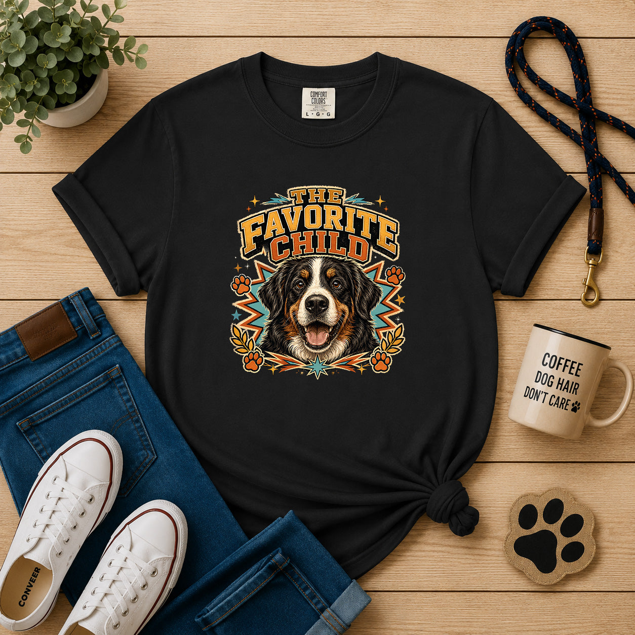 The Favorite Child Bernese Mountain Dog T-Shirt