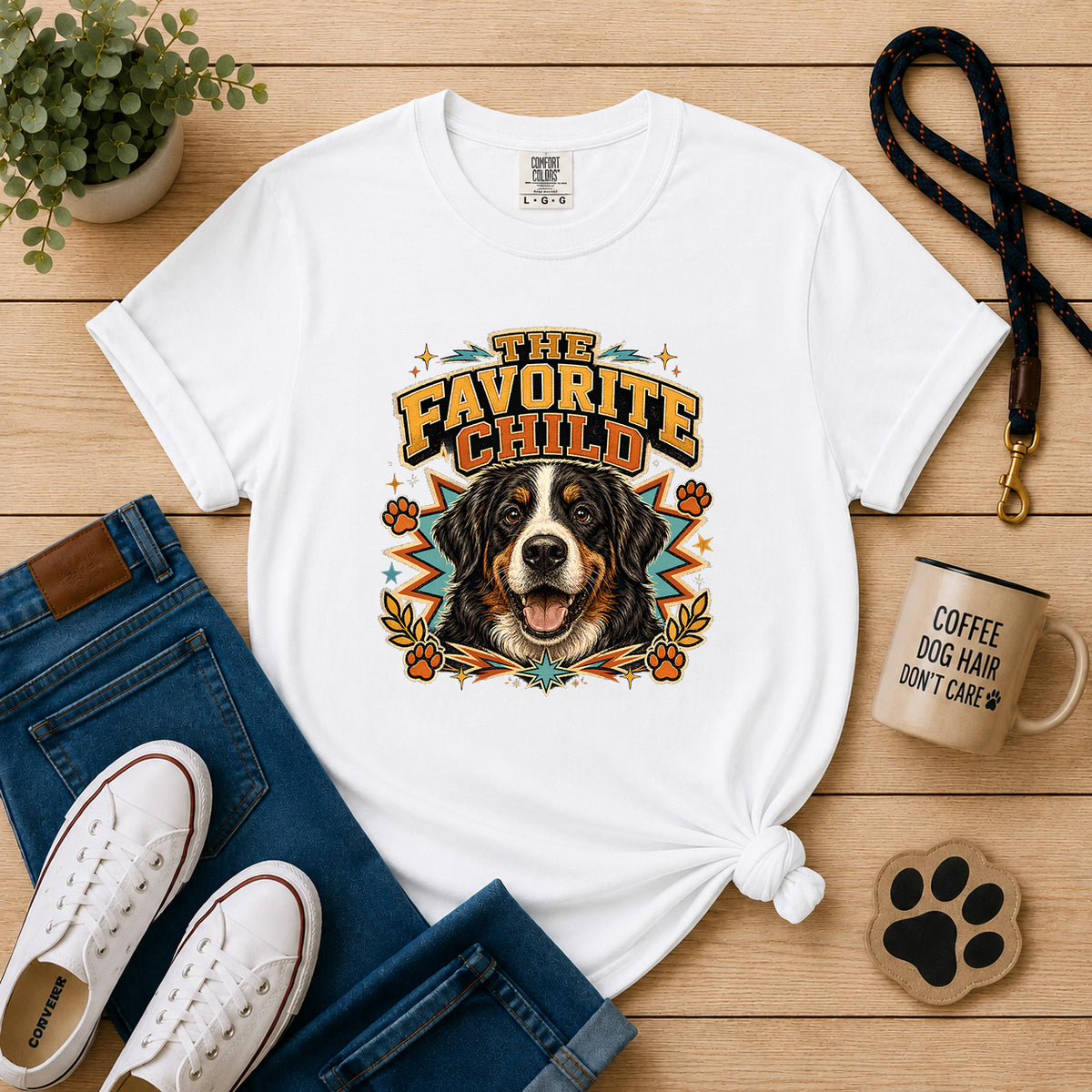 The Favorite Child Bernese Mountain Dog T-Shirt