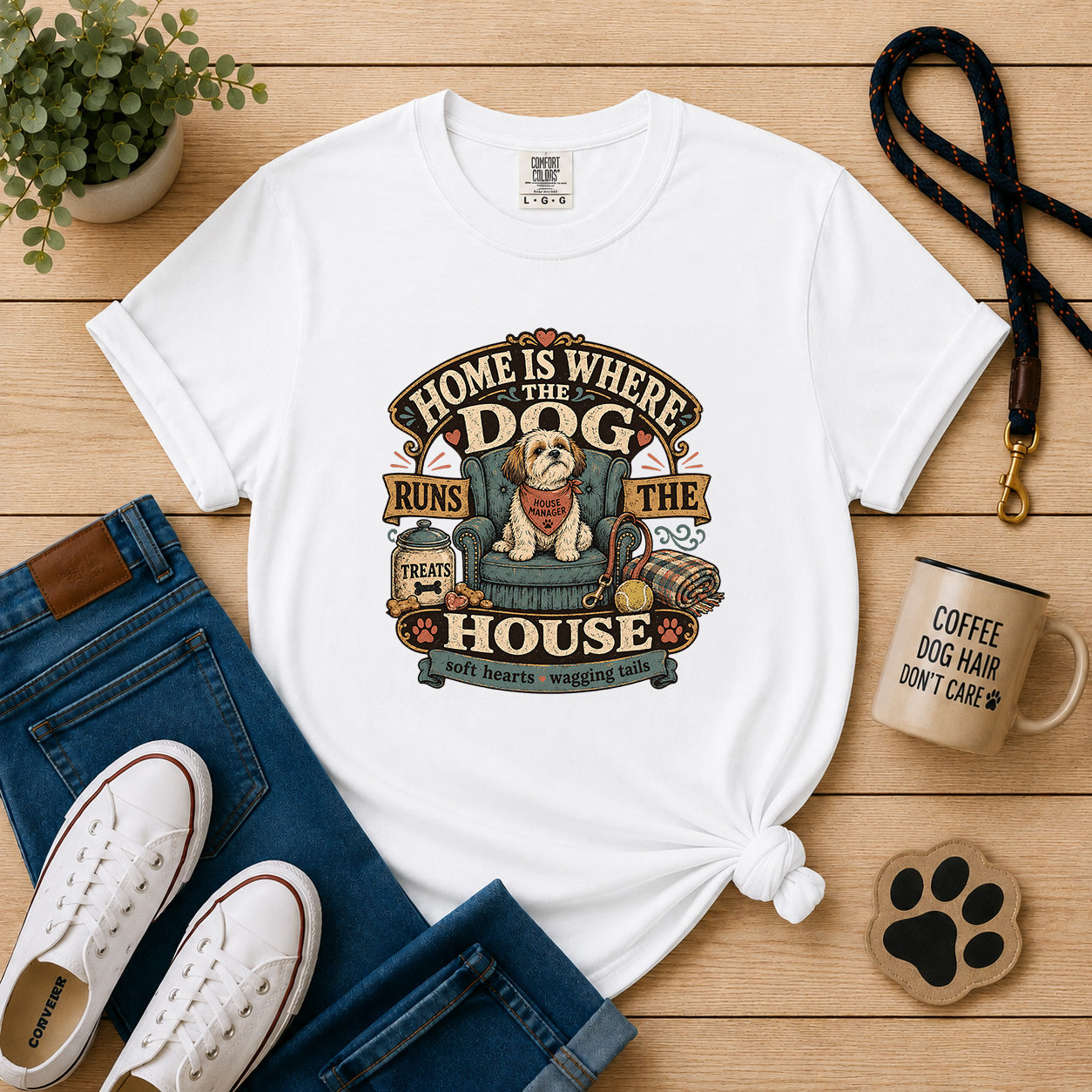Home Is Where the Dog Runs the House T-Shirt