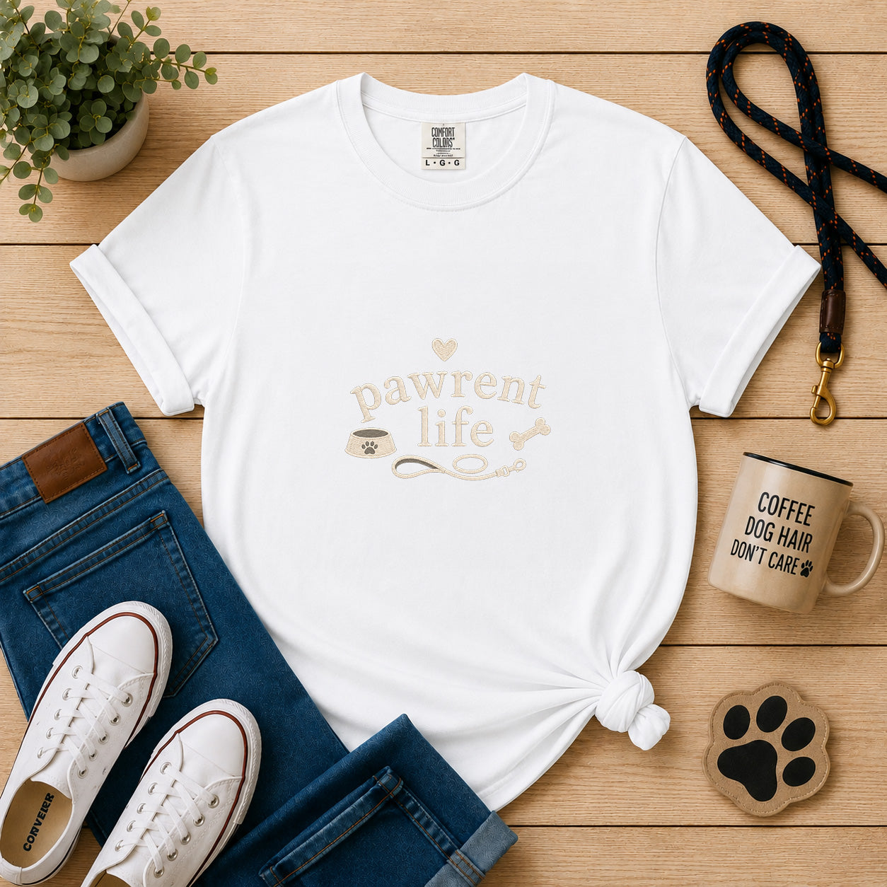 Paws & Rent Life T‑Shirt — Cute Dog Parent Tee
