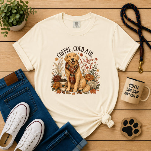 Coffee, Cold Air, Wagging Tail T-Shirt