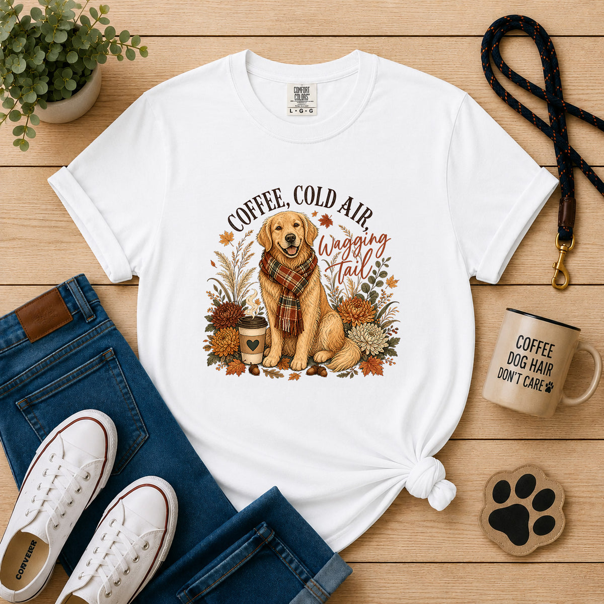Coffee, Cold Air, Wagging Tail T-Shirt
