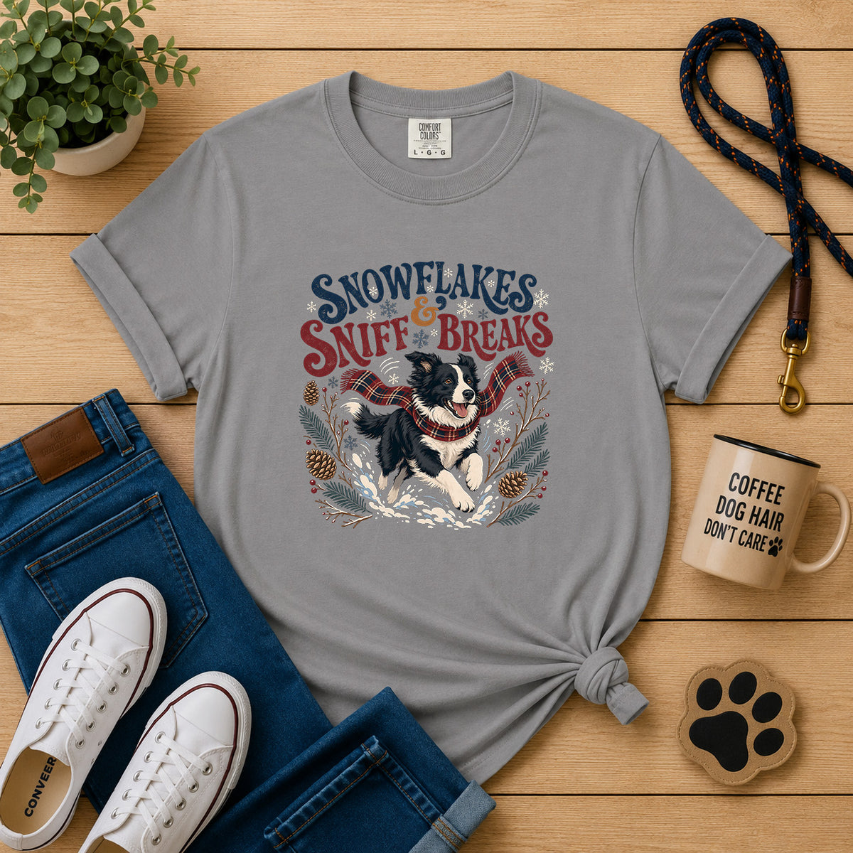 Snowflakes & Sniff Breaks T-Shirt