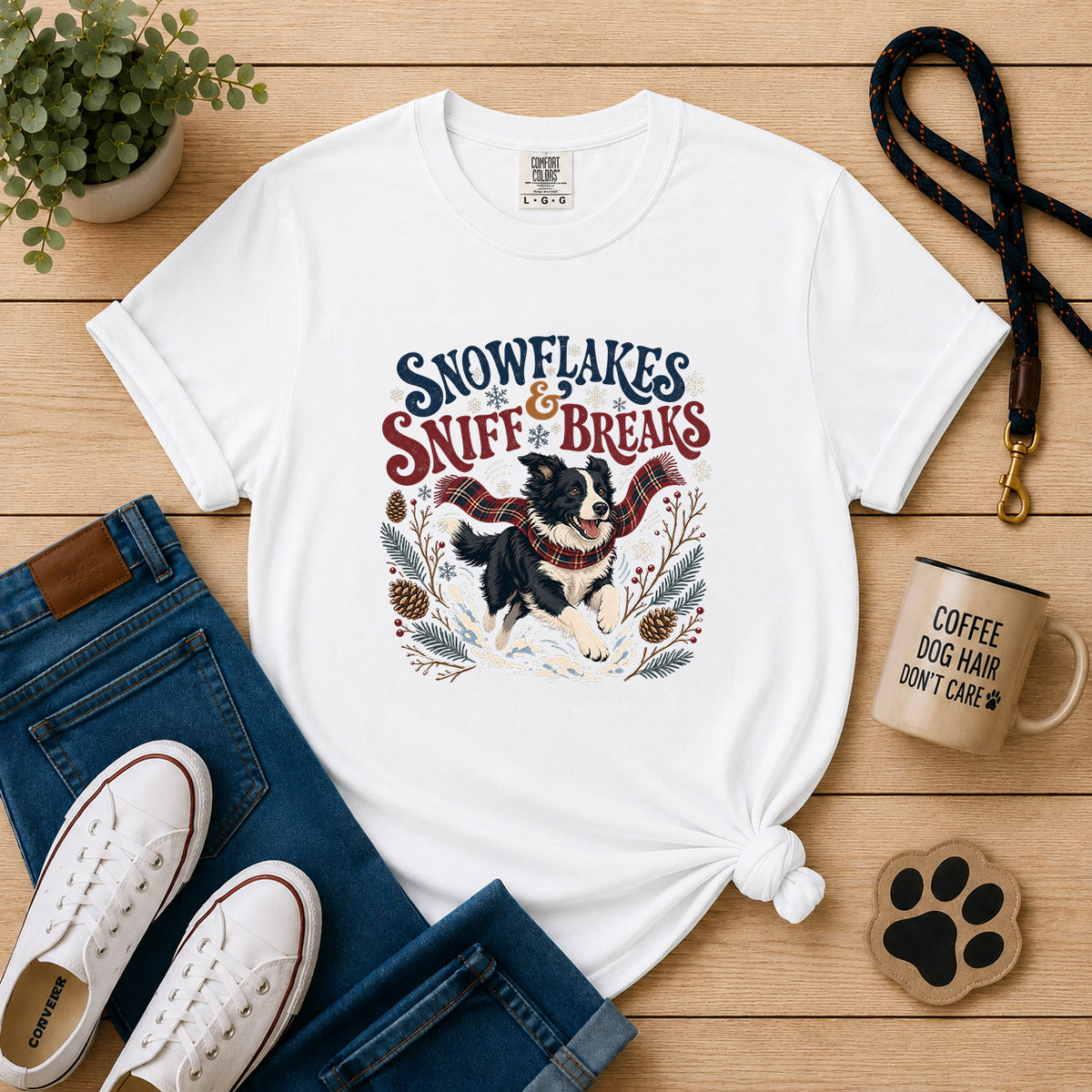 Snowflakes & Sniff Breaks T-Shirt