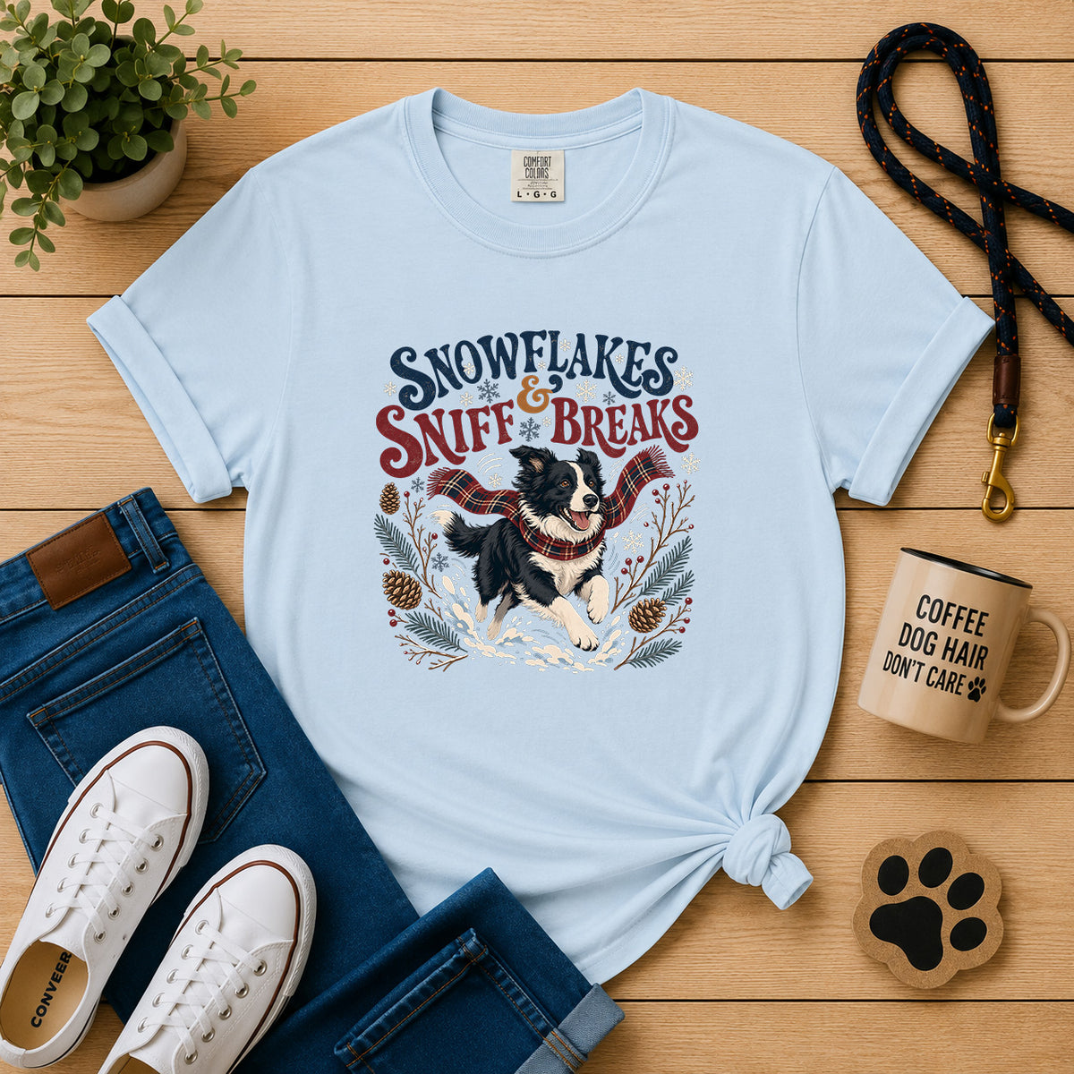 Snowflakes & Sniff Breaks T-Shirt